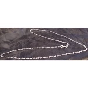 Sterling Silver 925 Plated 26 Inch Rolo Link Chain Necklace New 1/16th" Wide